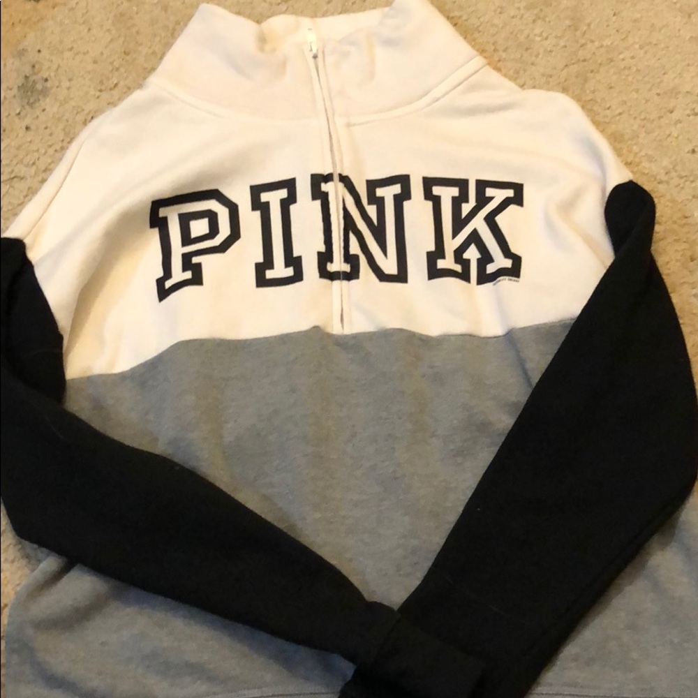 Pink half zip